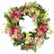Northlight Leafy Hydrangea Floral Spring Wreath - 24" - Pink